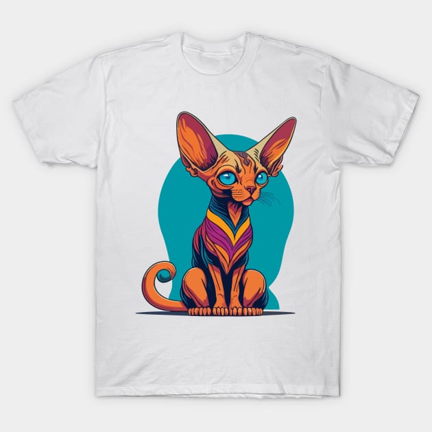 Cute Sphinx Cat T-Shirt by SpriteGuy95